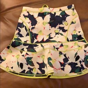 Floral scuba skirt